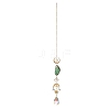 Brass & Crystal Suncatchers LS-HJEW-G018-04B-G-1