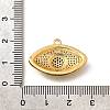 Brass Micro Pave Cubic Zirconia Pendants KK-U055-23G-3