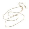 Brass Column Link Chain Necklaces NJEW-Q344-02G-1