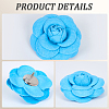 4Pcs Cloth Art Camelia Brooch Pins JEWB-CN0001-03A-5