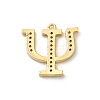 Rack Plating Brass Micro Pave Cubic Zirconia Pendant KK-H449-76G-11-4