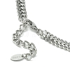 Chunky with Cubic Zirconia Necklaces NJEW-Q322-02P-4