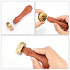 1Pc Golden Tone Brass Stamp Head DIY-OC0012-39C-3