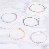 5Pcs 5 Color Macrame Braided Cotton Cord Bracelets Set BJEW-LP0004-21-3