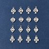 16Pcs 4 Styles Playing Card Theme Charm FIND-FS0003-82-6