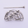 Tibetan Style Alloy Hair Forks OHAR-WH0016-30-1