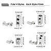 4 Styles 201 Stainless Steel Wire Rope Clamps STAS-GA0001-39-2
