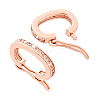 2Pcs 925 Sterling Silver Twister Clasps STER-PH0004-12-6
