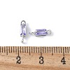Brass Pave Cubic Zirconia Connector Charms KK-F892-53P-11-3