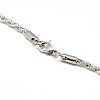 Fashionable 304 Stainless Steel Rope Chain Necklace Making X-STAS-A028-N052P-3