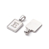304 Stainless Steel Pave Shell Pendants STAS-G327-01P-E-2