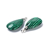 Synthetic Malachite Pendants G-D084-01P-A02-3