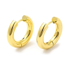 Rack Plating Brass Huggie Hoop Earrings for Women EJEW-D059-13A-G
