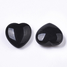 Natural Obsidian Heart Love Stone G-R461-06B