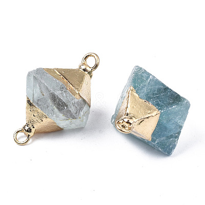 Natural Fluorite Links Connectors G-S359-360-1