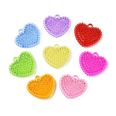 Transparent Acrylic Pendants MACR-N013-068-1