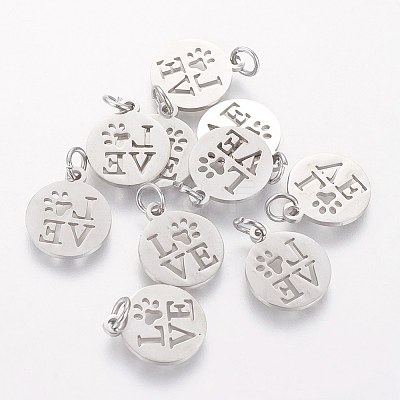 Non-Tarnish 304 Stainless Steel Pendants LS-STAS-Q201-T450S-1