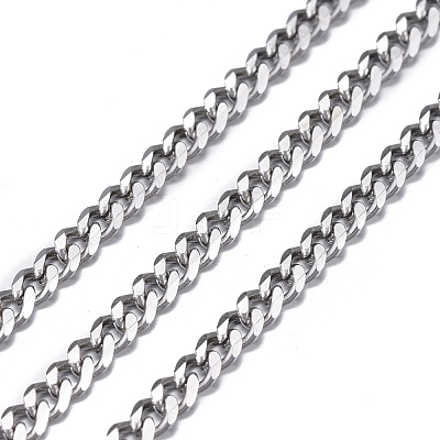Tarnish Resistant 3.28 Feet 304 Stainless Steel Twisted Chains X-CHS-K010-02P-1