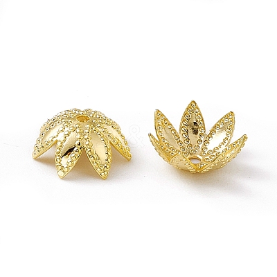 Brass Beads Caps KK-A172-10G-1