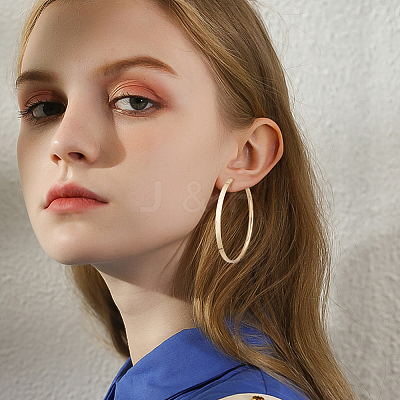 3 Pairs Brass Hoop Earrings for Women EJEW-BBC0001-66G-03-1