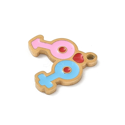 304 Stainless Steel Enamel Charms LS-STAS-P388-19J-G-1