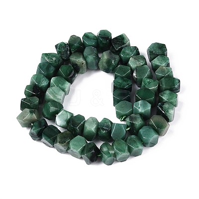 Natural Fuchsite Beads Strands G-D091-A27-1