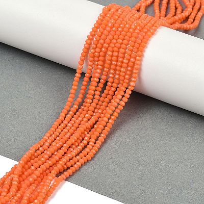 Imitation Jade Glass Beads Strands GLAA-G045-A22-1