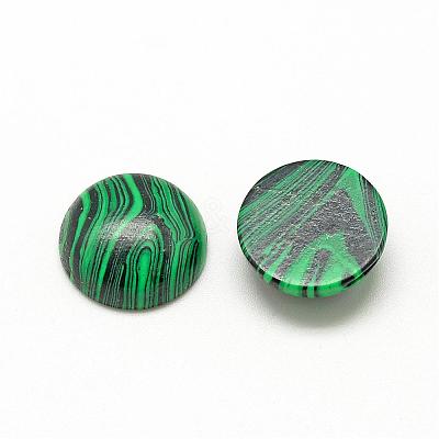 Synthetic Malachite Cabochons G-R416-20mm-38-1