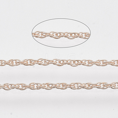 Soldered Brass Coated Iron Rope Chains CH-T002-04RG-1