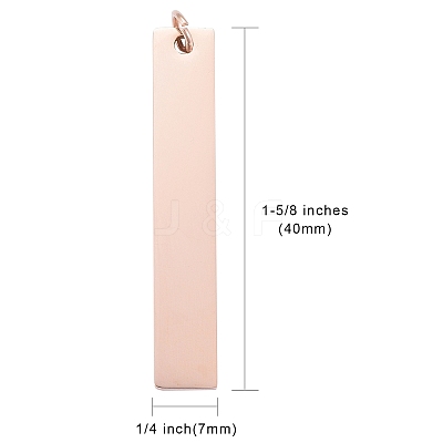 304 Stainless Steel Pendants Ion Plating(IP) A-STAS-S105-T604D-3-1