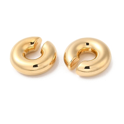 Rack Plating Brass Round Cuff Earrings EJEW-R150-01G-1