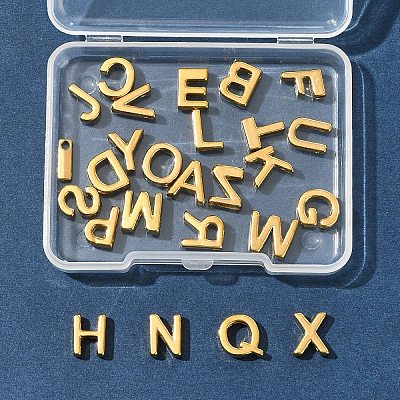 26Pcs 26 Styles 304 Stainless Steel Charms STAS-FS0001-77-1