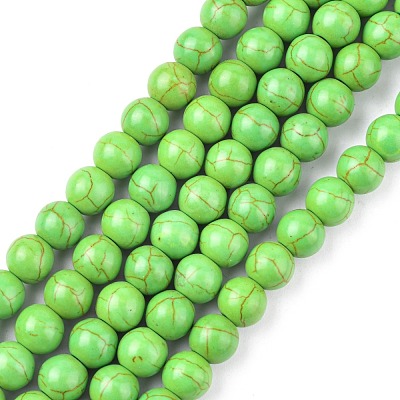 Synthetic Turquoise Beads Strands X-TURQ-G106-8mm-02B-1