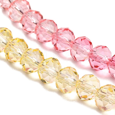 Transparent Painted Glass Beads Strands X1-DGLA-A034-T8mm-A07-1