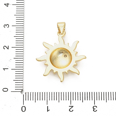 Brass Micro Pave Cubic Zirconia Pendants KK-L252-02G-1