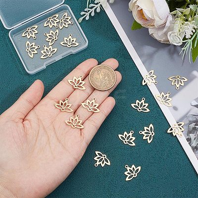 20Pcs 201 Stainless Steel Pendants STAS-UN0040-69-1