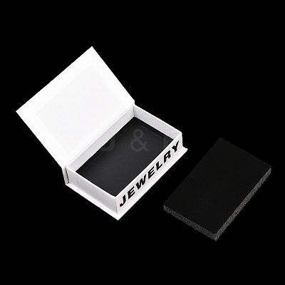 Words Printed Paper Jewelry Display Magnetic Cases CON-K015-04A-1