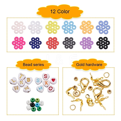 DIY Jewelry Making Polymer Clay Beads Kit DIY-YW0004-77-1
