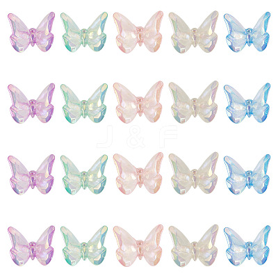 20Pcs Transparent Acrylic Beads OACR-TA0003-82-1