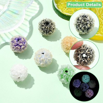 Polymer Clay Luminous Beads CLAY-CJC0016-02-1