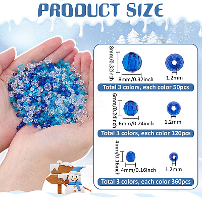 1590Pcs Transparent Acrylic Beads TACR-PH0001-90A-1