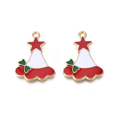 Rack Plating Alloy Enamel Charms ENAM-N055-160-1