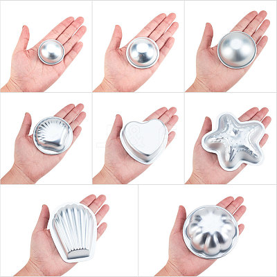 BENECREAT Aluminum Alloy Bath Bomb Molds DIY-BC0007-01-1