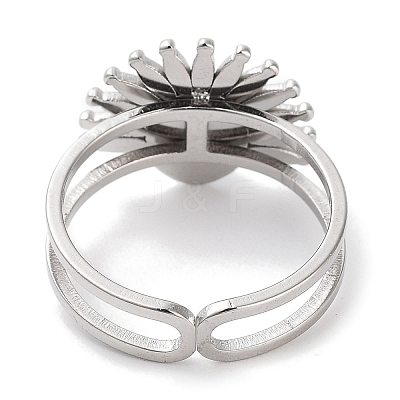 Ion Plating(IP) 304 Stainless Steel Ring RJEW-B059-01P-01-1