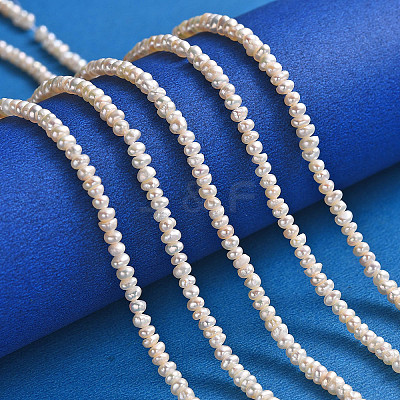 Natural Cultured Freshwater Pearl Beads Strands PEAR-L003-B-03-1