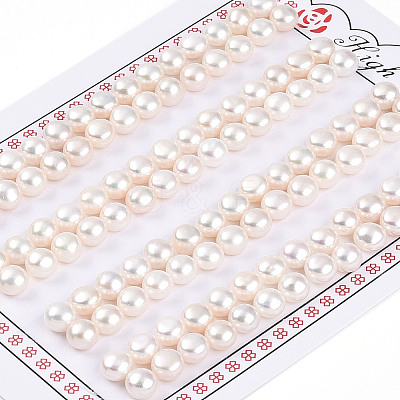 Grade 3A Natural Cultured Freshwater Pearl Beads PEAR-N018-3A-5560A-1