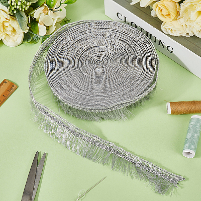 Polyester Tassel Lace Ribbons DIY-WH0530-69B-1