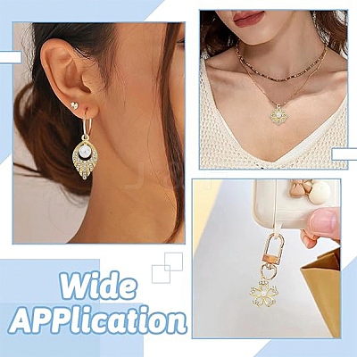 30Pcs 6 Styles Alloy Rhinestone Pendants FIND-YW0011-97-1