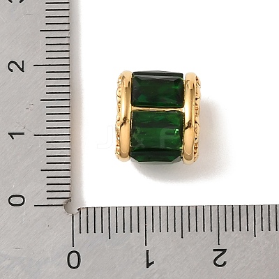 304 Stainless Steel Glass European Beads FIND-E059-03D-1