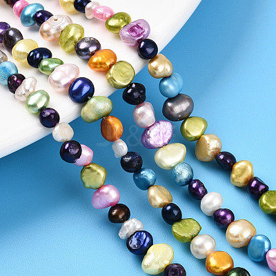 Natural Cultured Freshwater Pearl Beads Strands PEAR-N014-04J-1